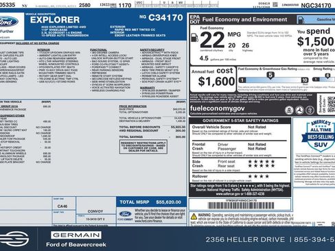 Used 2022 Ford Explorer Limited w/ Limited Technology Package image 33