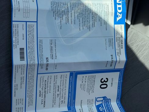 Used 2007 Honda Civic EX image 13