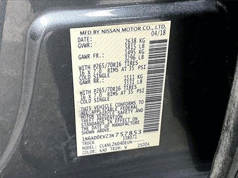 Used 2018 Nissan Frontier SV image 16