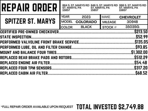 Used 2023 Chevrolet Colorado Z71 w/ Z71 Convenience Package 2 image 5