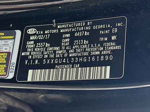 Used 2017 Kia Optima EX w/ Premium Package FWD image 12