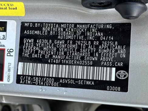Used 2014 Toyota Camry LE FWD image 32
