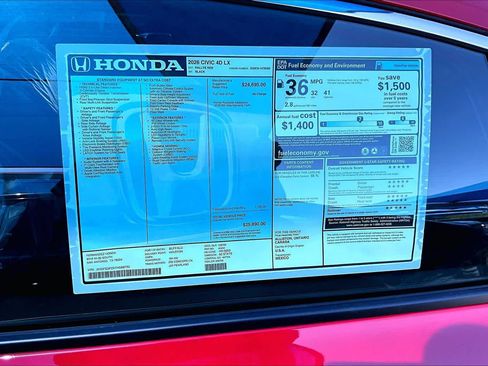 New 2026 Honda Civic LX image 18