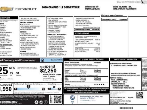 Used 2020 Chevrolet Camaro LT image 4