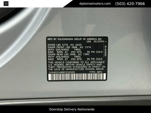 Used 2024 Volkswagen Atlas Cross Sport SE image 49