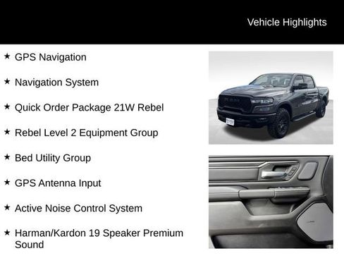 Used 2026 RAM 1500 Rebel w/ Rebel Level 2 Equipment Group image 8