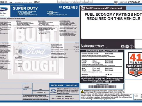 Used 2019 Ford F250 XL w/ XL Value Package AWD/4WD image 3