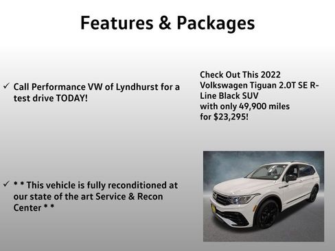 Used 2022 Volkswagen Tiguan SE R-Line AWD/4WD image 4
