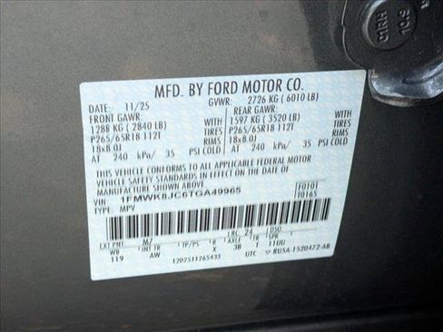 New 2026 Ford Explorer Tremor w/ Tremor Ultimate Package image 16