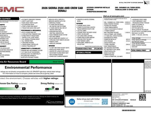 New 2026 GMC Sierra 2500 Denali w/ Denali Reserve Package AWD/4WD image 4