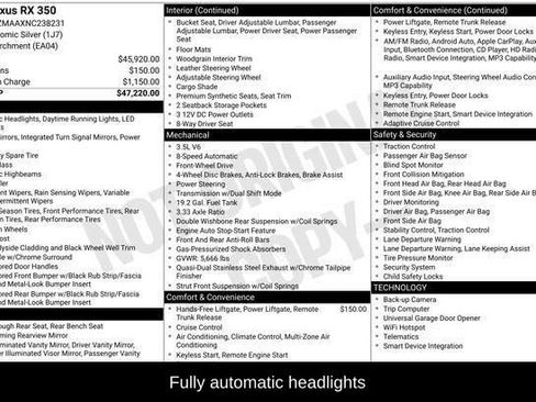 Used 2022 Lexus RX 350 FWD image 9