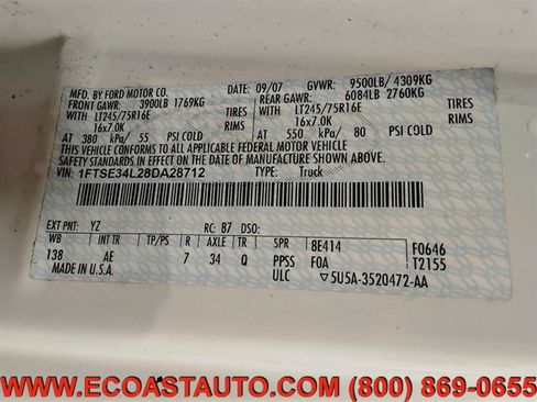 Used 2008 Ford E-350 and Econoline 350 Super Duty RWD image 17