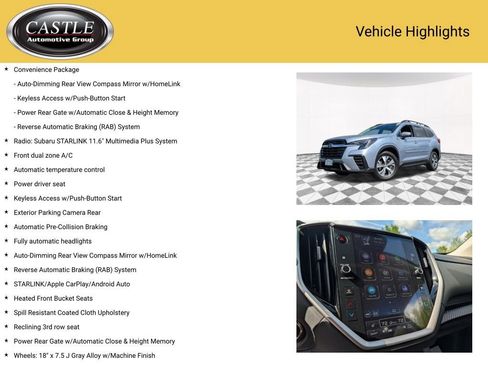 Certified 2024 Subaru Ascent Premium w/ Convenience Package AWD/4WD image 4