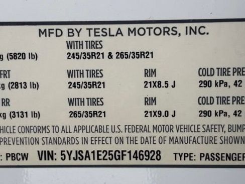 Used 2016 Tesla Model S 60D AWD/4WD image 46