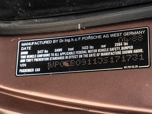 Used 1988 Porsche 911 Carrera RWD image 78