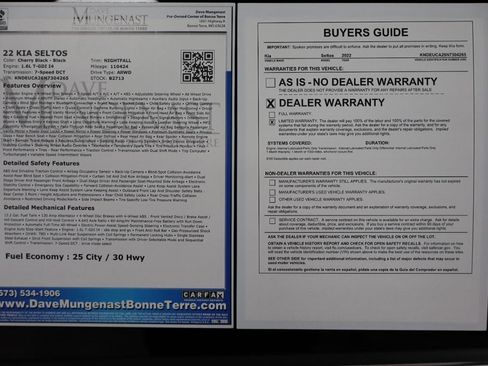 Used 2022 Kia Seltos Nightfall Edition image 21