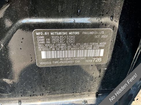 Used 2021 Mitsubishi Mirage ES FWD image 26