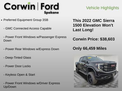 Used 2022 GMC Sierra 1500 Elevation image 6