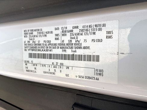 Used 2020 Ford Transit 250 Medium Roof AWD w/ Load Area Protection Package image 30