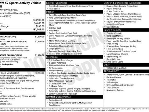 Used 2022 BMW X7 xDrive40i w/ Premium Package AWD/4WD image 37