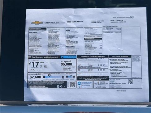 Used 2023 Chevrolet Tahoe LS AWD/4WD image 28