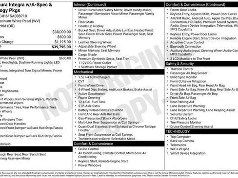 Used 2025 Acura Integra A-Spec FWD image 21