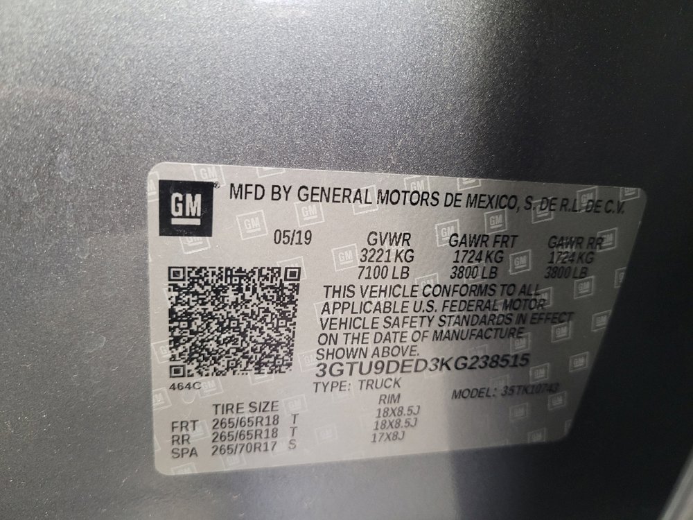 Used 2019 GMC Sierra 1500 SLT w/ SLT Convenience Package AWD/4WD image 33