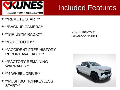 Used 2025 Chevrolet Silverado 1500 LT w/ Work Truck Package AWD/4WD image 2