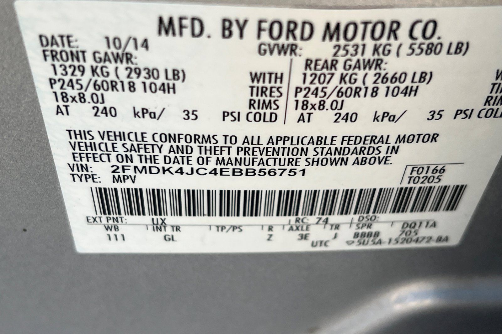 Used 2014 Ford Edge SEL w/ Equipment Group 205A AWD/4WD image 31