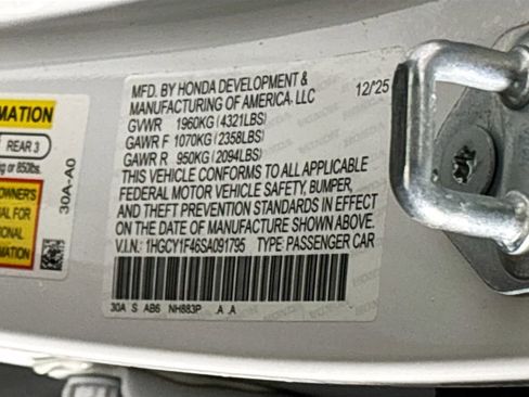 New 2025 Honda Accord SE image 25