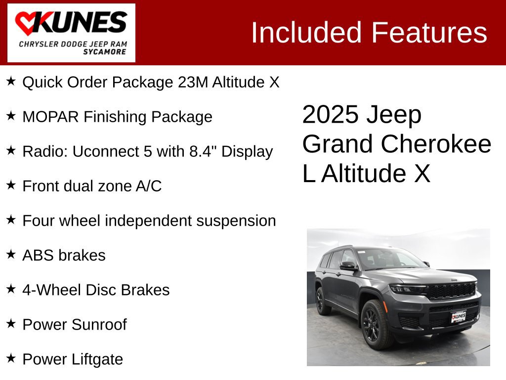 Used 2025 Jeep Grand Cherokee L Altitude AWD/4WD image 3