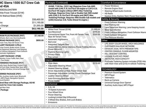 Certified 2020 GMC Sierra 1500 SLT w/ SLT Premium Plus Package image 48