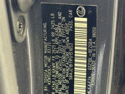 Used 2023 Lexus ES 350 F Sport w/ Accessory Package (Z2) image 21