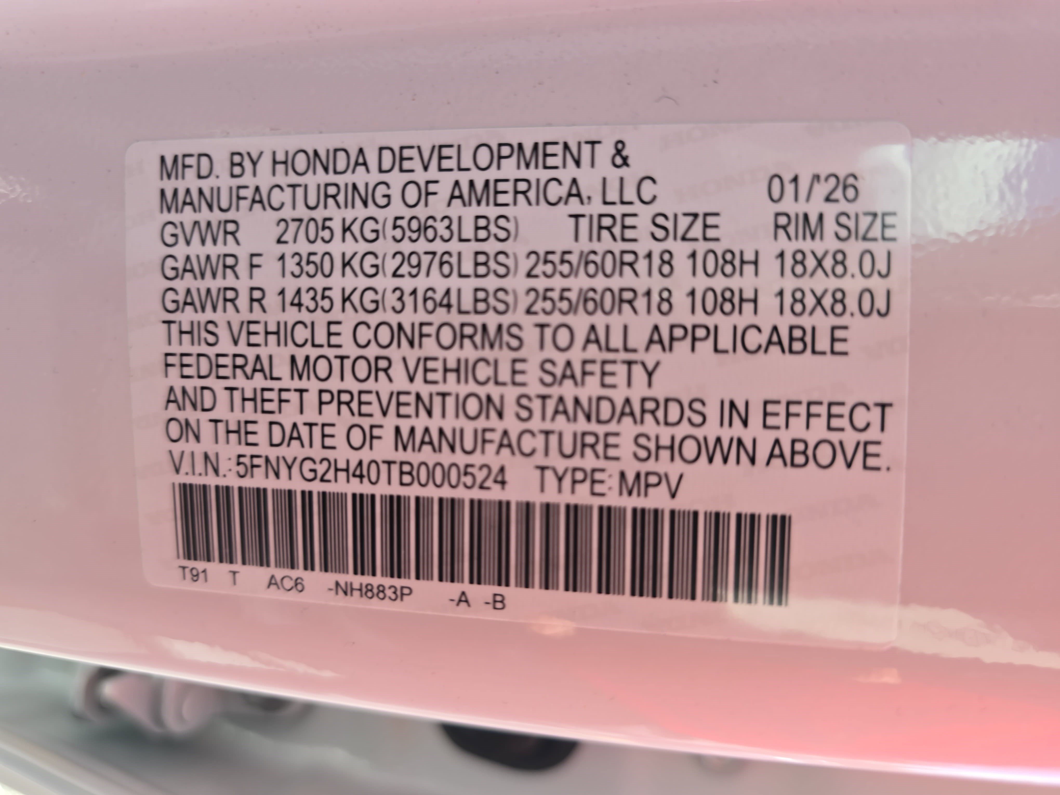 New 2026 Honda Pilot EX-L image 36