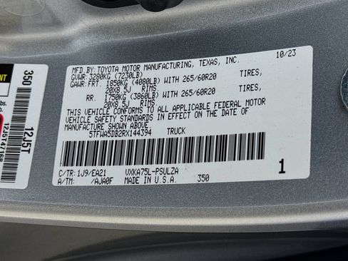 Used 2024 Toyota Tundra Limited w/ TRD Off-Road Package AWD/4WD image 27