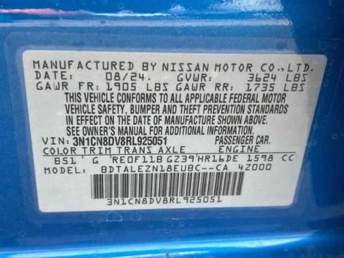 Certified 2024 Nissan Versa S w/ S Plus Package FWD image 19