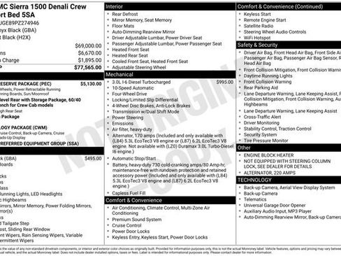 Used 2023 GMC Sierra 1500 Denali w/ Denali Reserve Package AWD/4WD image 39