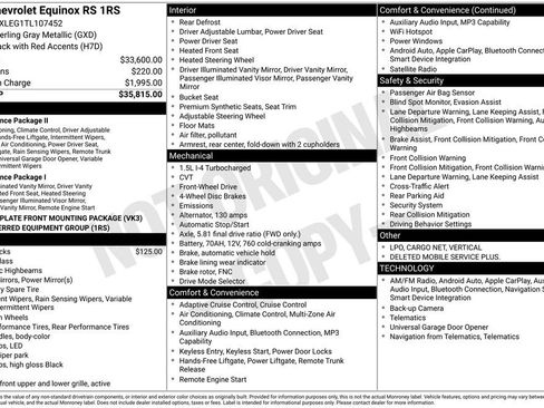 Certified 2026 Chevrolet Equinox RS image 33