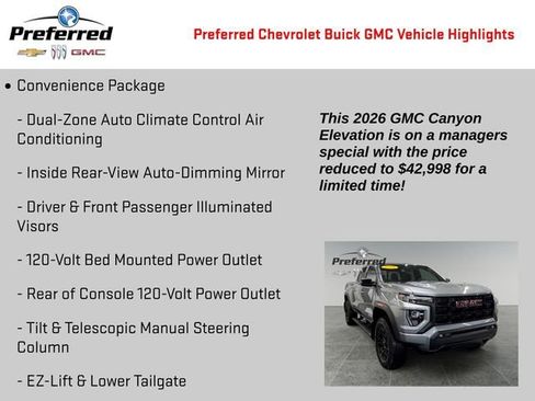 Used 2026 GMC Canyon Elevation w/ Convenience Package image 4