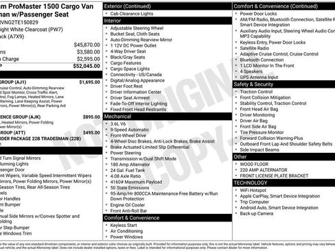 New 2026 RAM ProMaster 1500 w/ Safety Group image 38