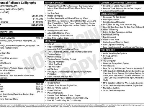 Used 2026 Hyundai Palisade Calligraphy image 2