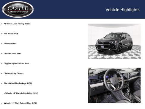 Used 2024 Volkswagen Taos SE w/ Black Wheel Plus Package AWD/4WD image 4
