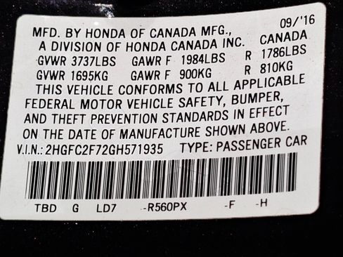 Used 2016 Honda Civic EX image 51