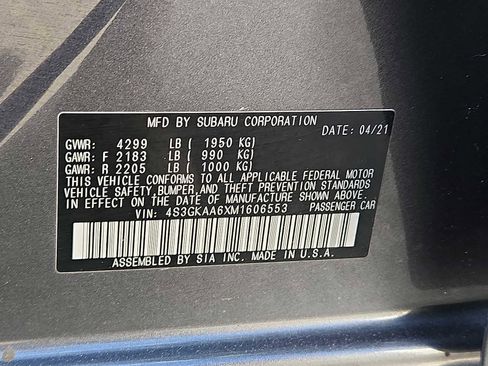 Used 2021 Subaru Impreza 2.0i AWD/4WD image 26