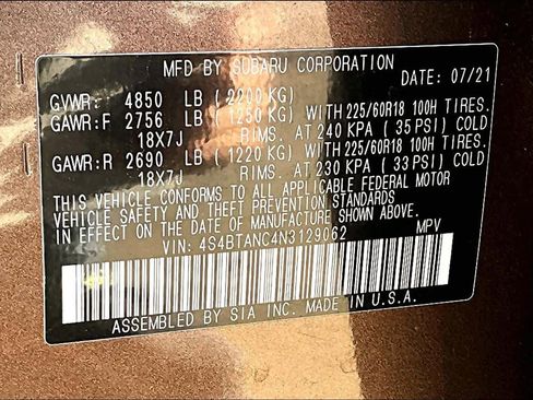 Used 2022 Subaru Outback Limited image 32