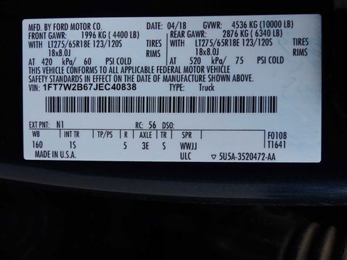 Certified 2018 Ford F250 XL w/ STX Appearance Package image 35