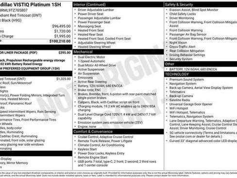 Certified 2026 Cadillac Vistiq Sport w/ LPO, Floor Liner Package AWD/4WD image 34