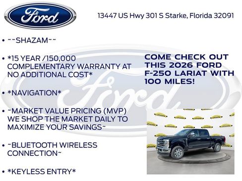 New 2026 Ford F250 Lariat w/ Lariat Ultimate Package AWD/4WD image 5