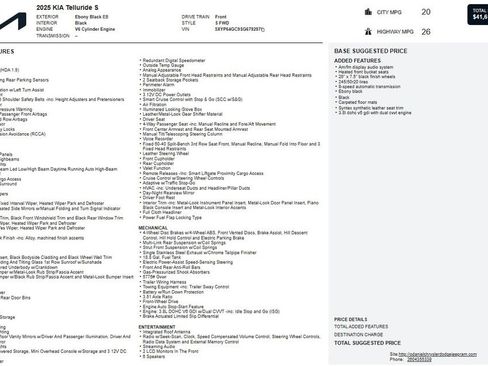 Used 2025 Kia Telluride S image 36