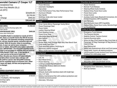 Used 2014 Chevrolet Camaro LT w/ RS Package